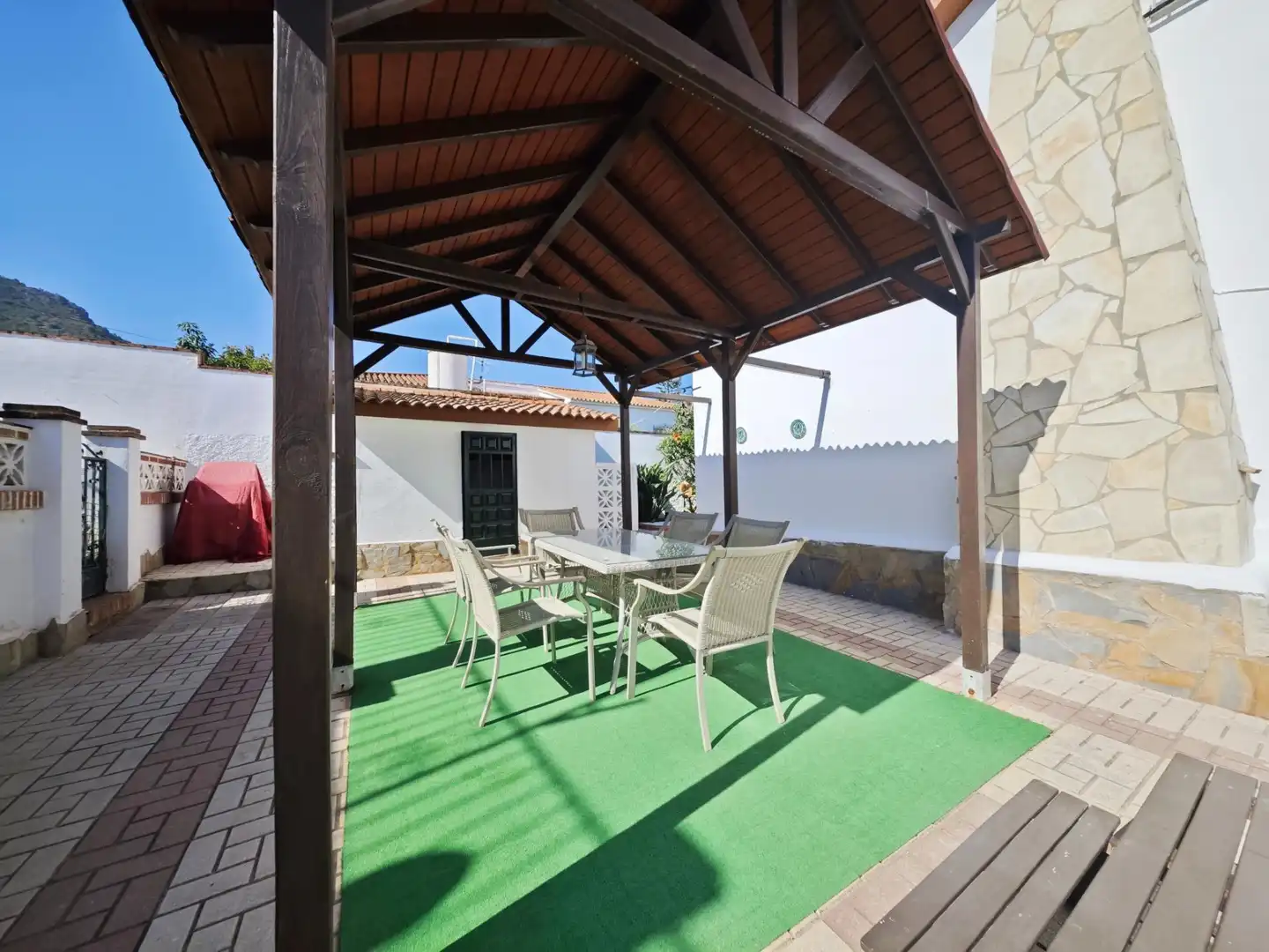 Terrasse von Haus oder Chalet zur Miete in Alhaurín de la Torre mit Klimaanlage, Heizung und Privatgarten
