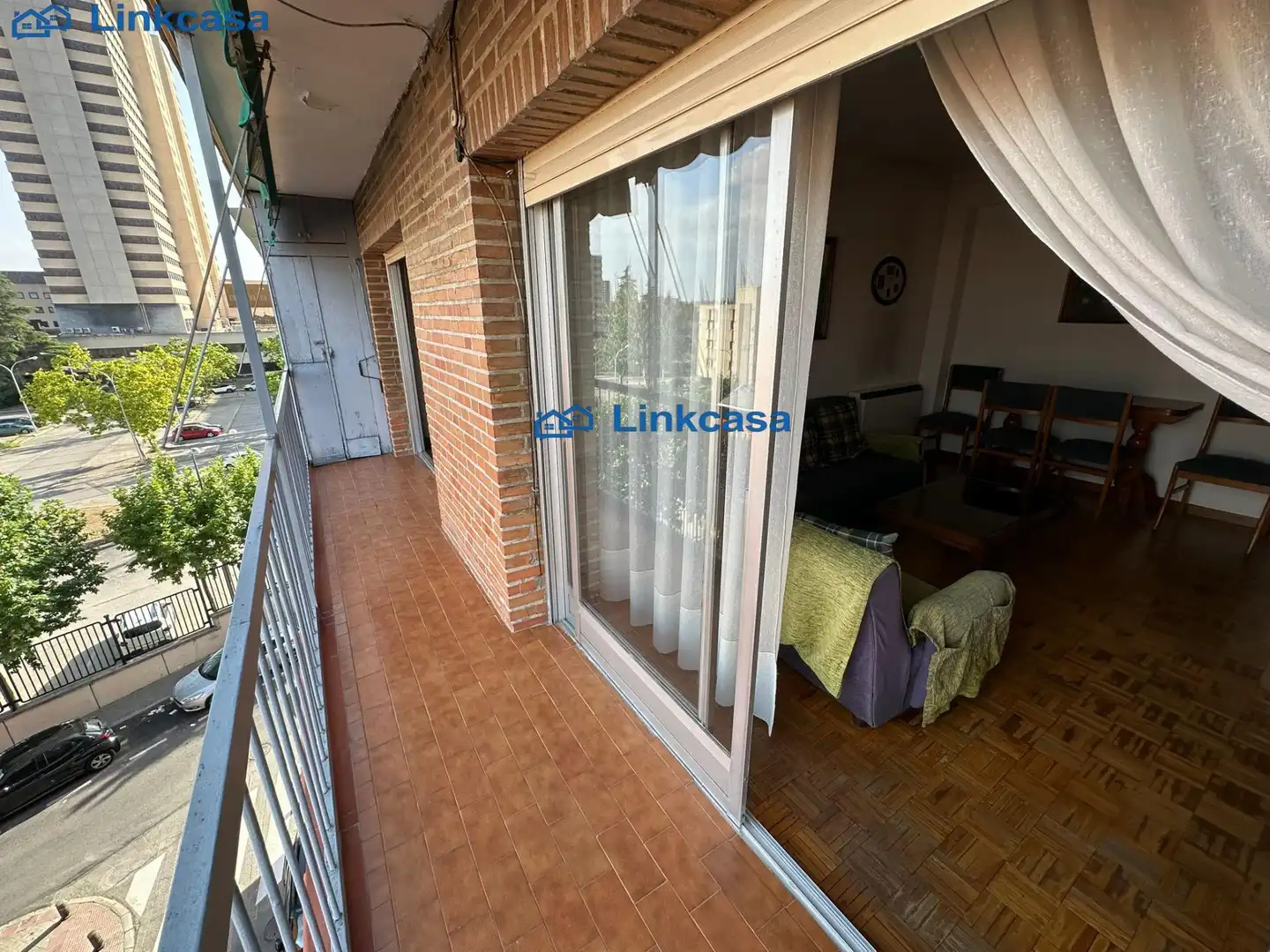 Balcony of Flat for sale in Madrid  with Heating, Parquet flooring and Terrace