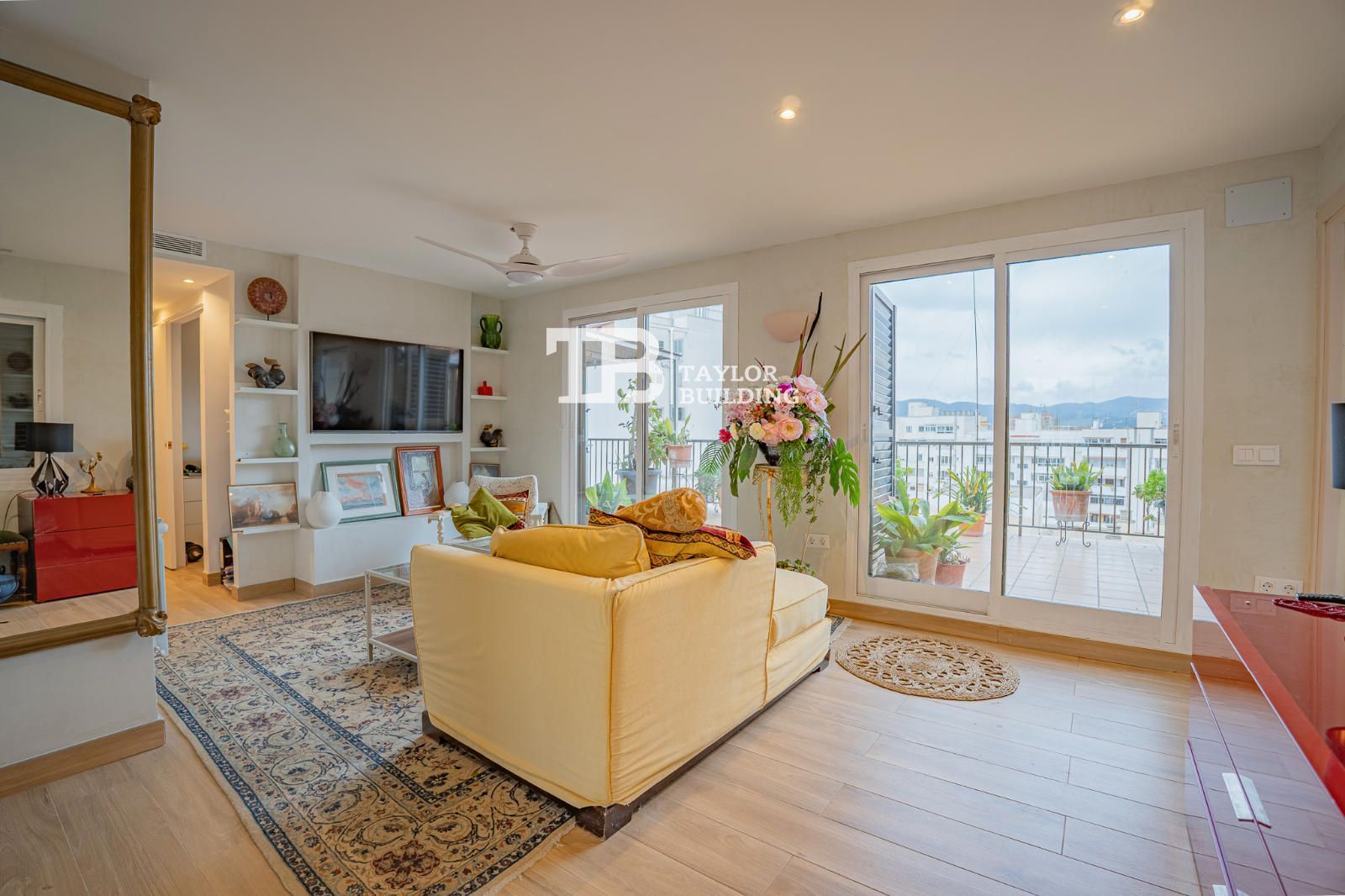 Sala de estar de Ático en venta en  Palma de Mallorca con Aire acondicionado, Calefacción y Terraza