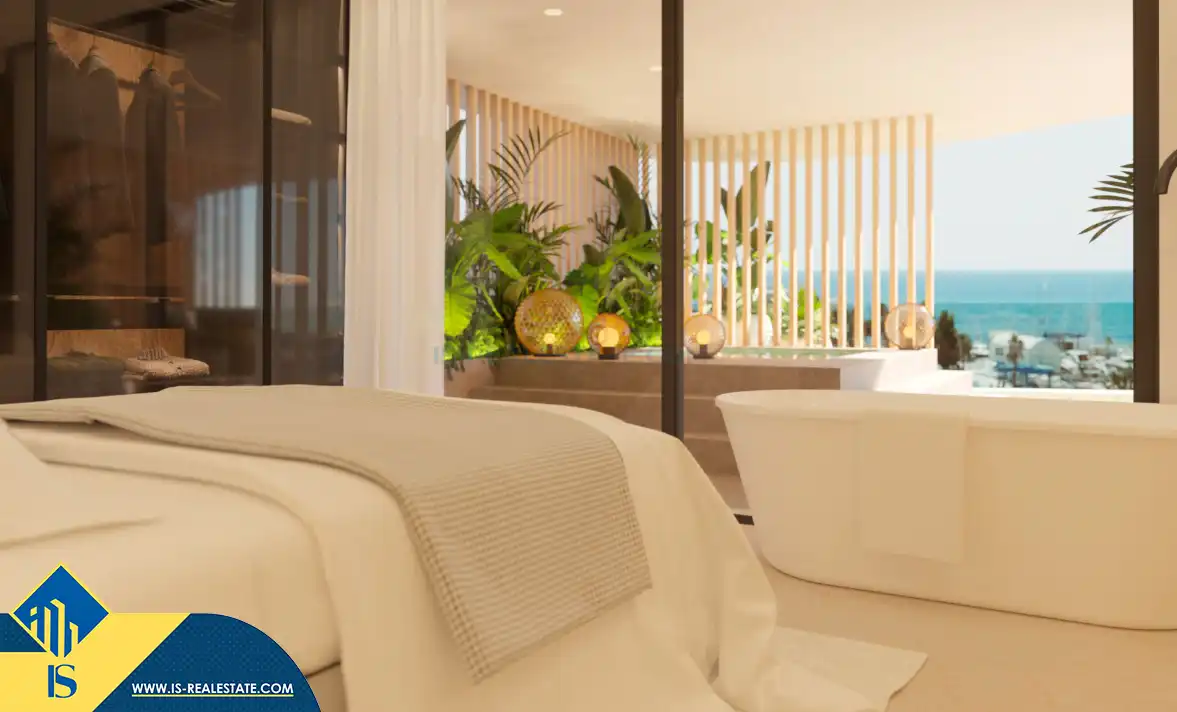 Dormitori de Apartament en venda en Santa Eulària des Riu amb Terrassa, Piscina i Balcó