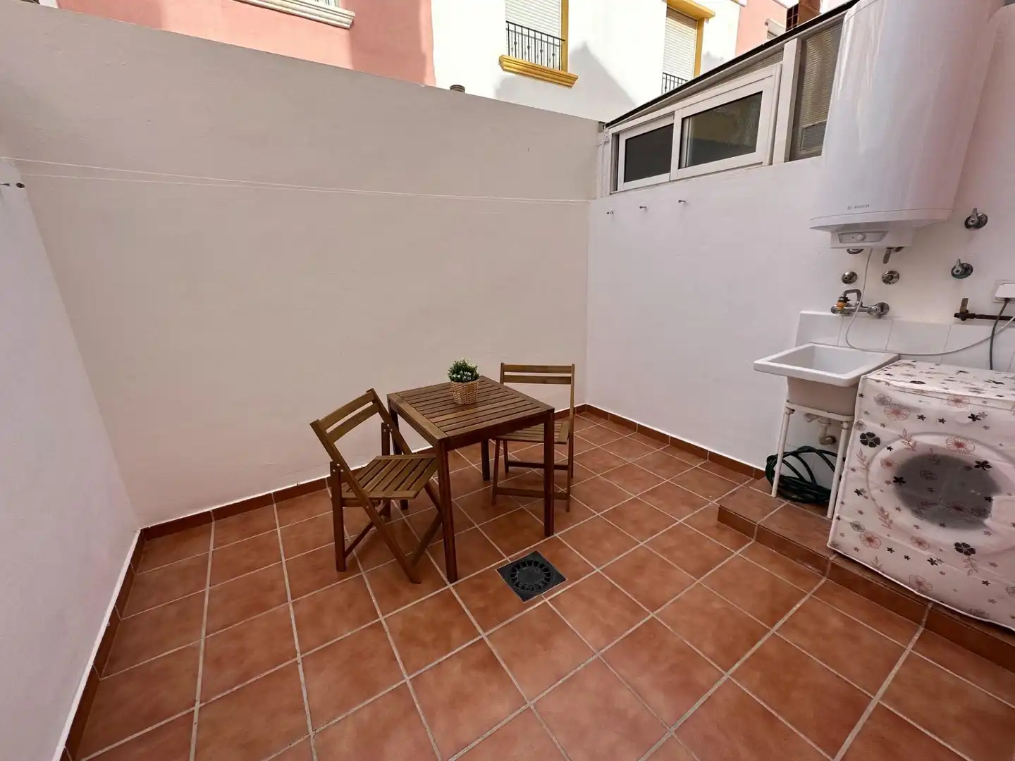 Terrasse von Maisonette zur Miete in Pulpí mit Klimaanlage und Gemeinschaftspool