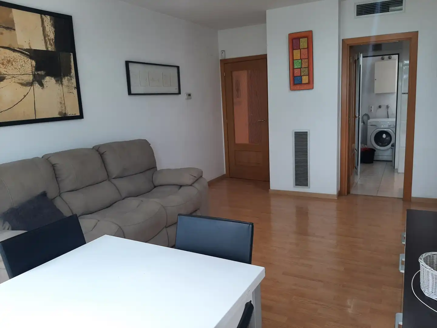 Sala de estar de Piso en venta en Mataró con Aire acondicionado, Calefacción y Amueblado