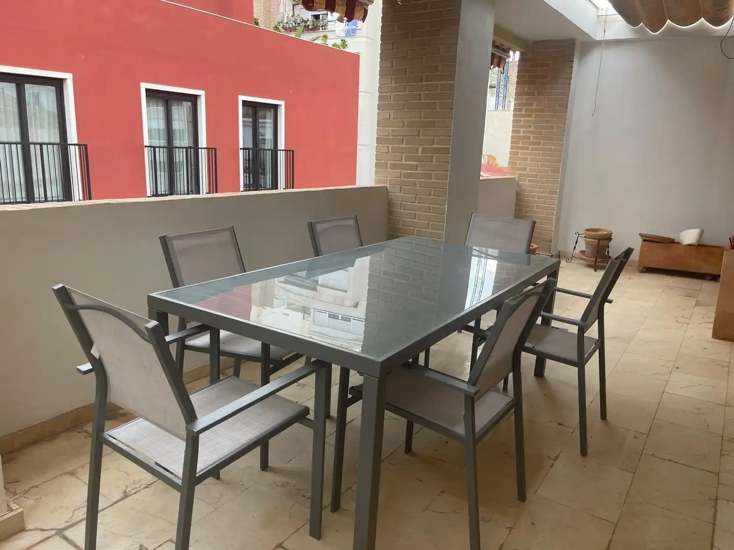 Terraza de Ático de alquiler en Alicante / Alacant con Aire acondicionado, Calefacción y Terraza