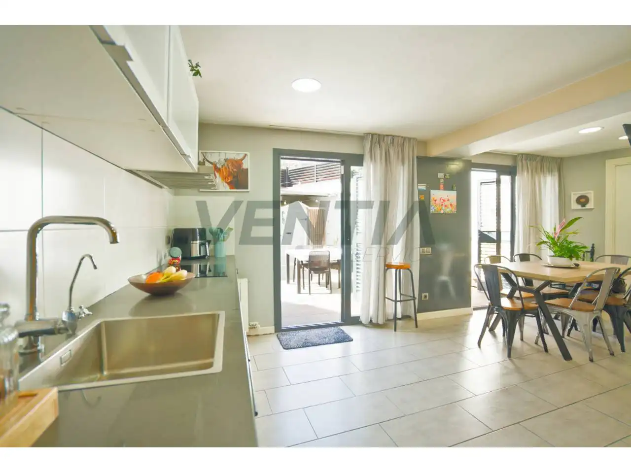 Kitchen of Houses for sale in Sant Feliu de Codines  with Air Conditioner, Heating and Private garden