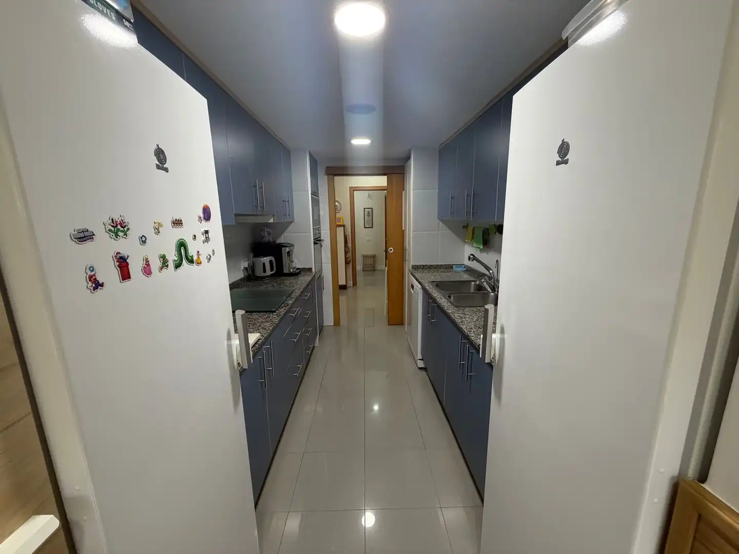 Cocina de Piso en venta en Girona con Aire acondicionado, Jardín privado y Terraza