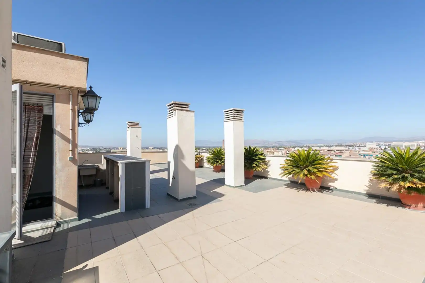 Terrace of Attic for sale in  Granada Capital  with Air Conditioner, Heating and Parquet flooring