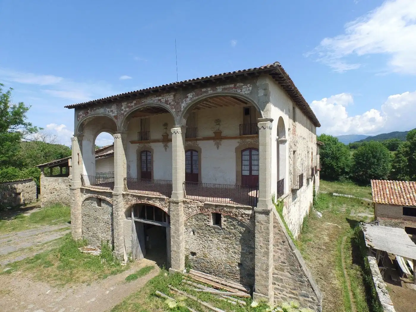 Vista exterior de Finca rústica en venta en Ripoll con Terraza
