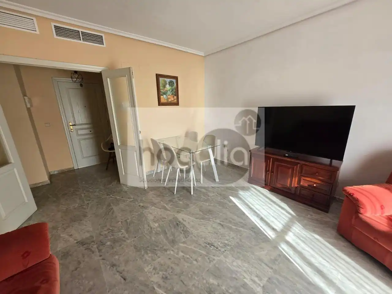 Living room of Flat for rent in Sevilla  with Air Conditioner, Terrace and Swimming Pool