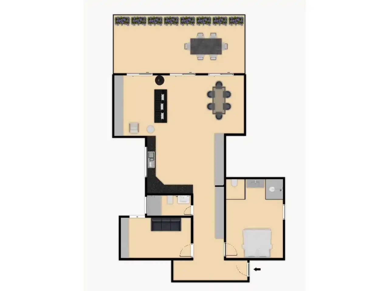 Attic for rent in Barcelona  with Air Conditioner, Heating and Parquet flooring