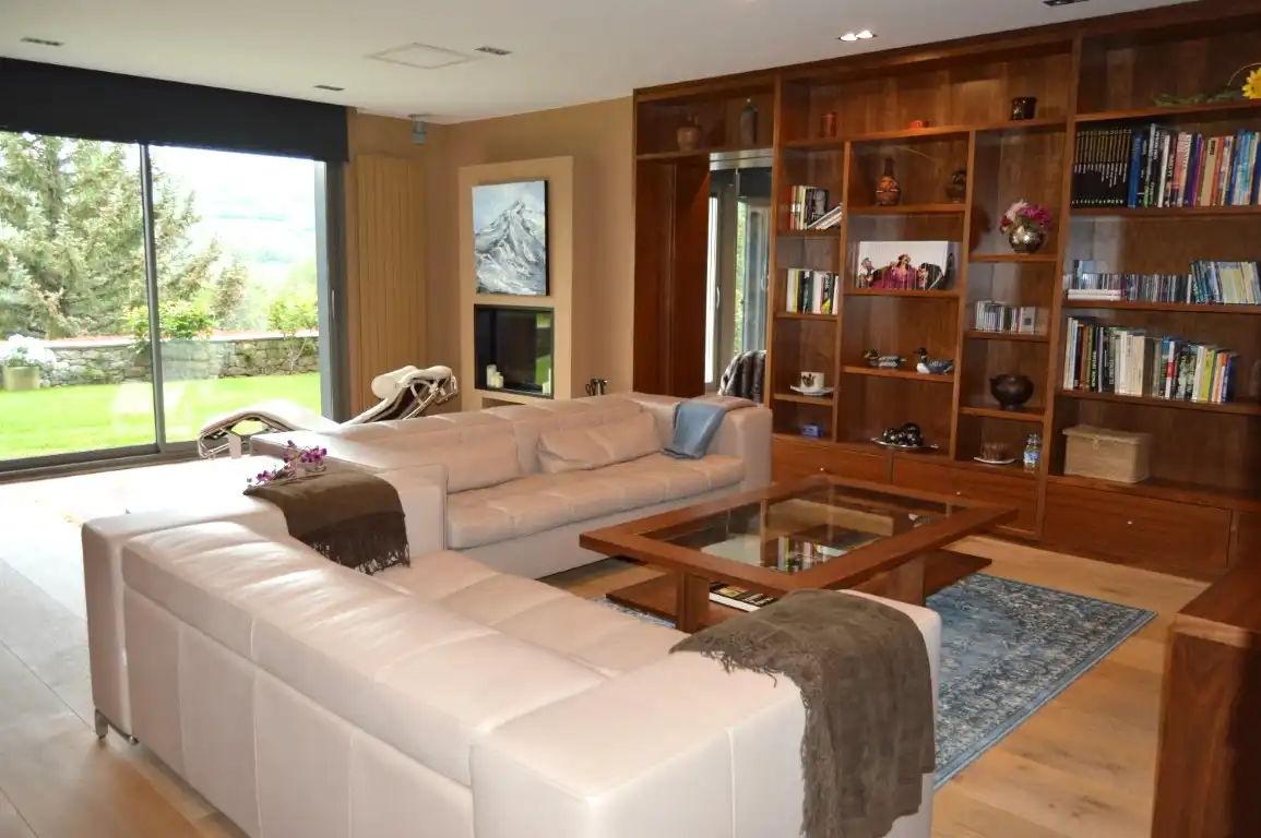 Sala de estar de Casa o chalet de alquiler en Prullans con Jardín privado, Parquet y Terraza