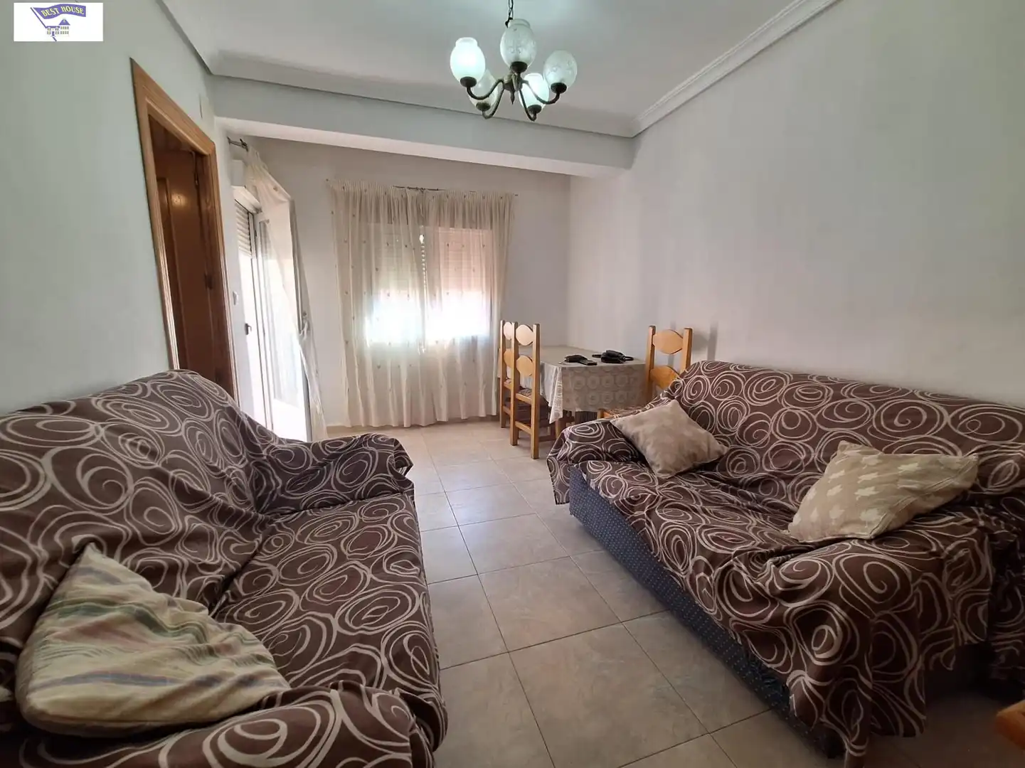 Sala de estar de Piso de alquiler en Albacete con Amueblado y Balcón