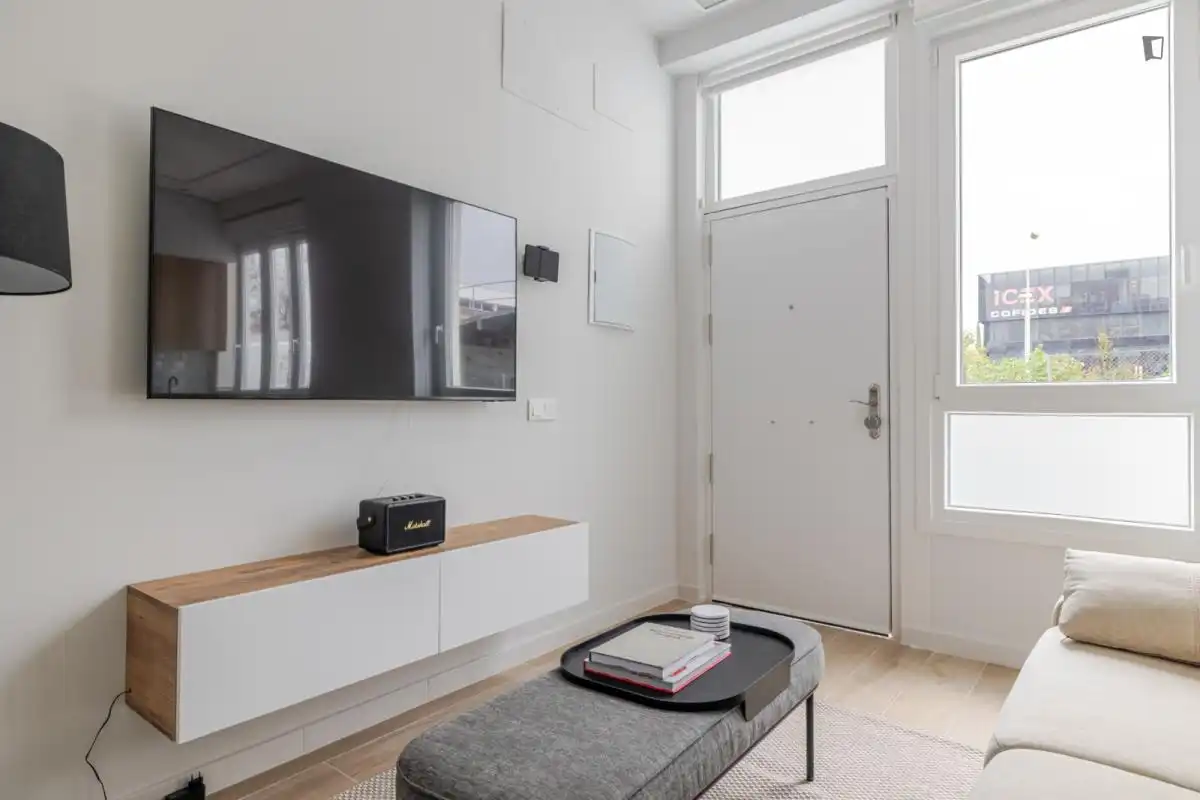 Sala d'estar de Apartament de lloguer en Chamartín