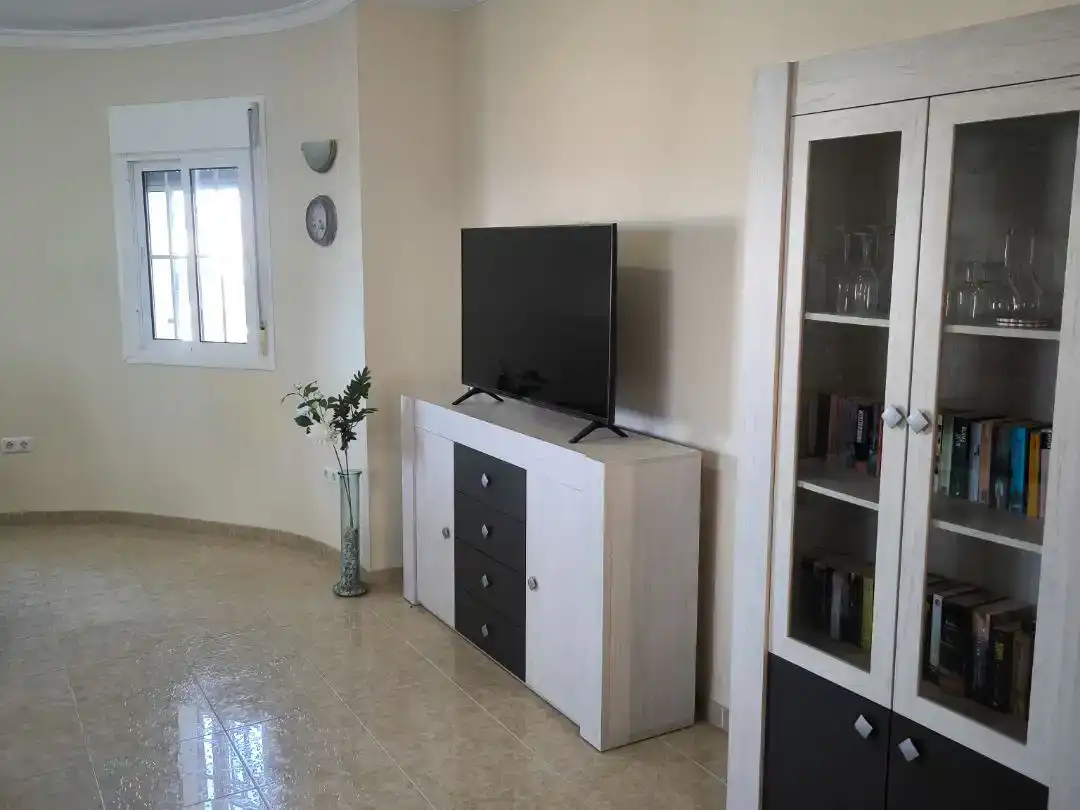 Living room of Flat for sale in Vélez-Málaga  with Air Conditioner, Private garden and Storage room
