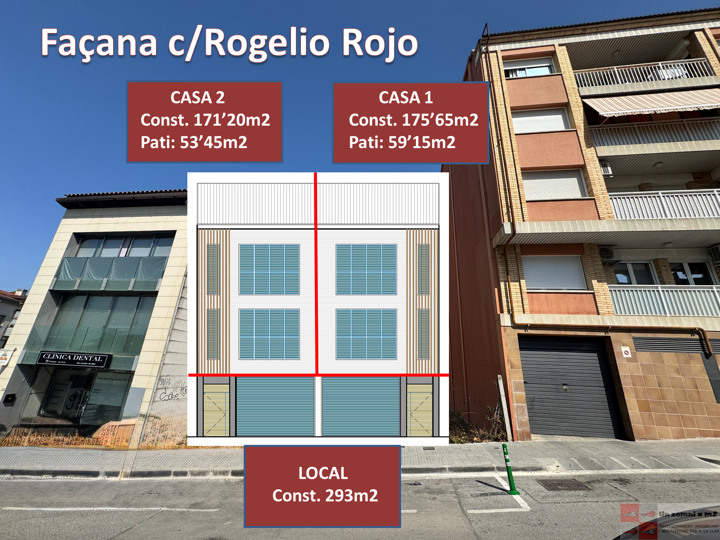 Exterior view of Single-family semi-detached for sale in Masquefa  with Air Conditioner, Heating and Storage room
