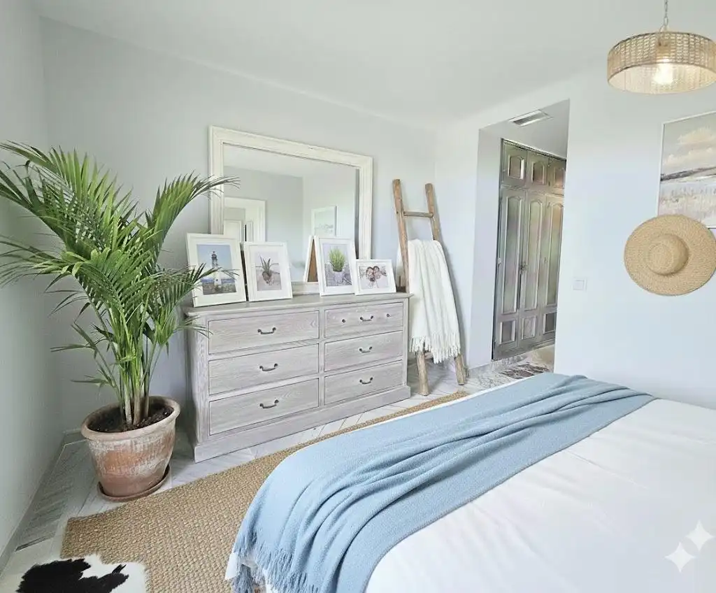 Dormitori de Apartament en venda en Estepona amb Aire condicionat, Calefacció i Jardí privat