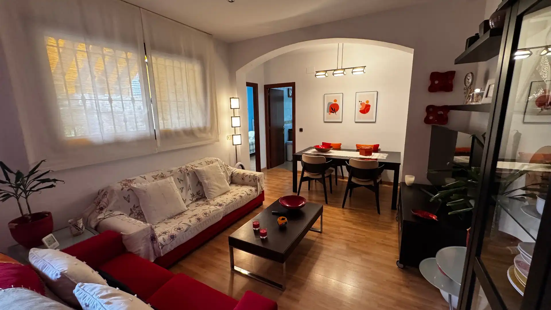 Wohnzimmer von Wohnung zum Verkauf in Roda de Berà mit Klimaanlage, Heizung und Parkett