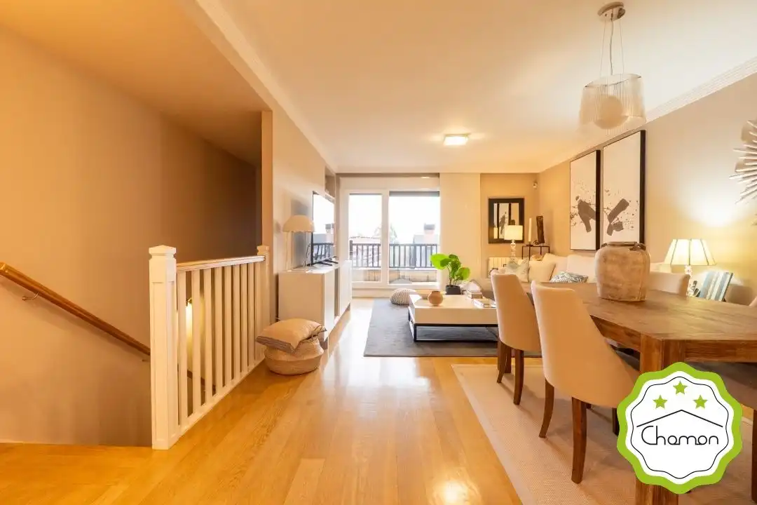 Sala de estar de Casa adosada en venta en Bilbao  con Calefacción, Jardín privado y Terraza