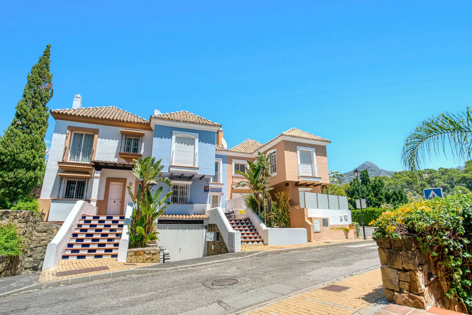 Exterior view of Detached homes for sale in Marbella  with Air Conditioner, Terrace and Swimming Pool
