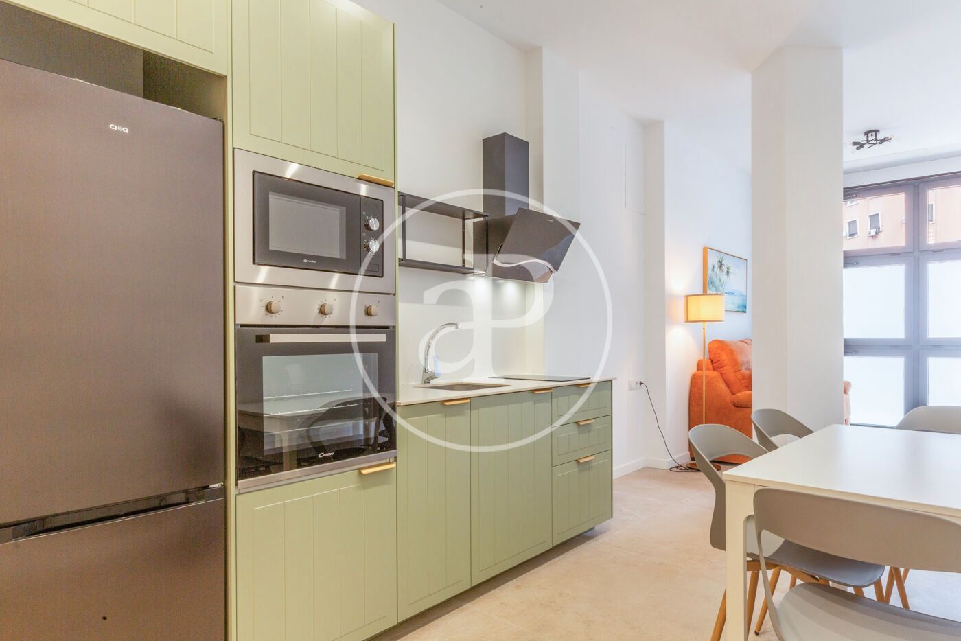 Kitchen of Flat for sale in  Valencia Capital  with Air Conditioner, Heating and Furnished