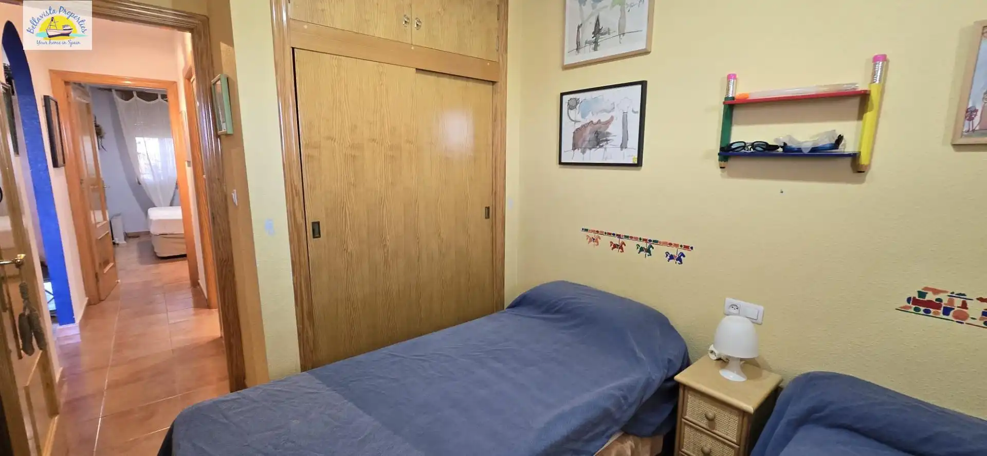 Dormitori de Apartament en venda en Cartagena amb Moblat, Balcó i Alarma