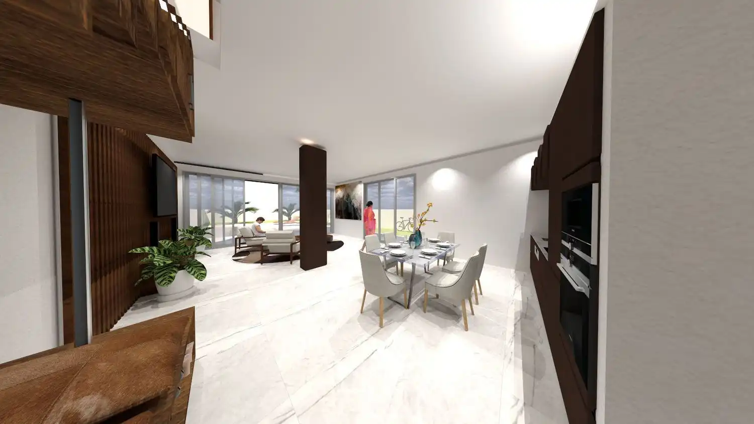 Wohnzimmer von Haus oder Chalet zum Verkauf in La Oliva mit Privatgarten, Terrasse und Gemeinschaftspool