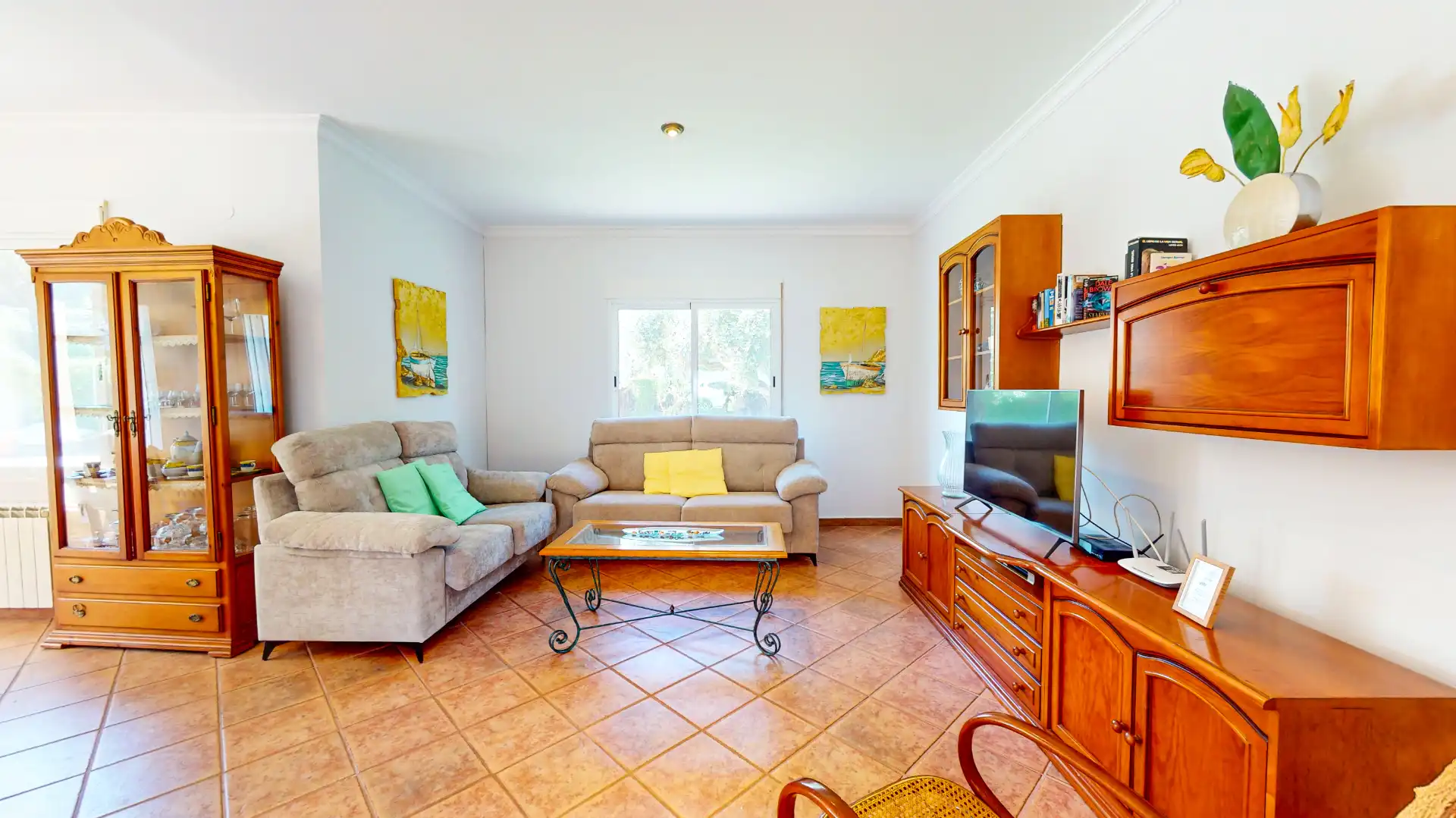 Sala de estar de Casa o chalet de alquiler en Dénia con Aire acondicionado, Calefacción y Jardín privado