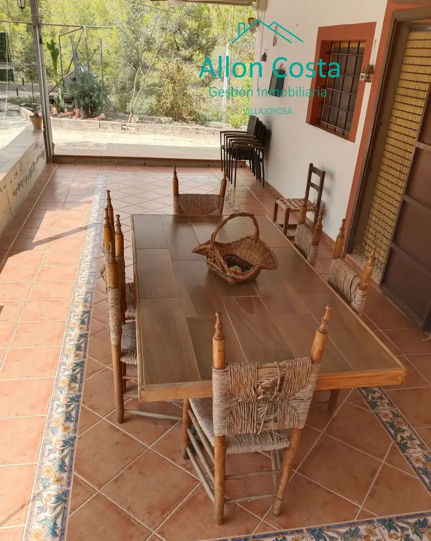 Comedor de Finca rústica en venta en Orxeta con Jardín privado, Terraza y Trastero