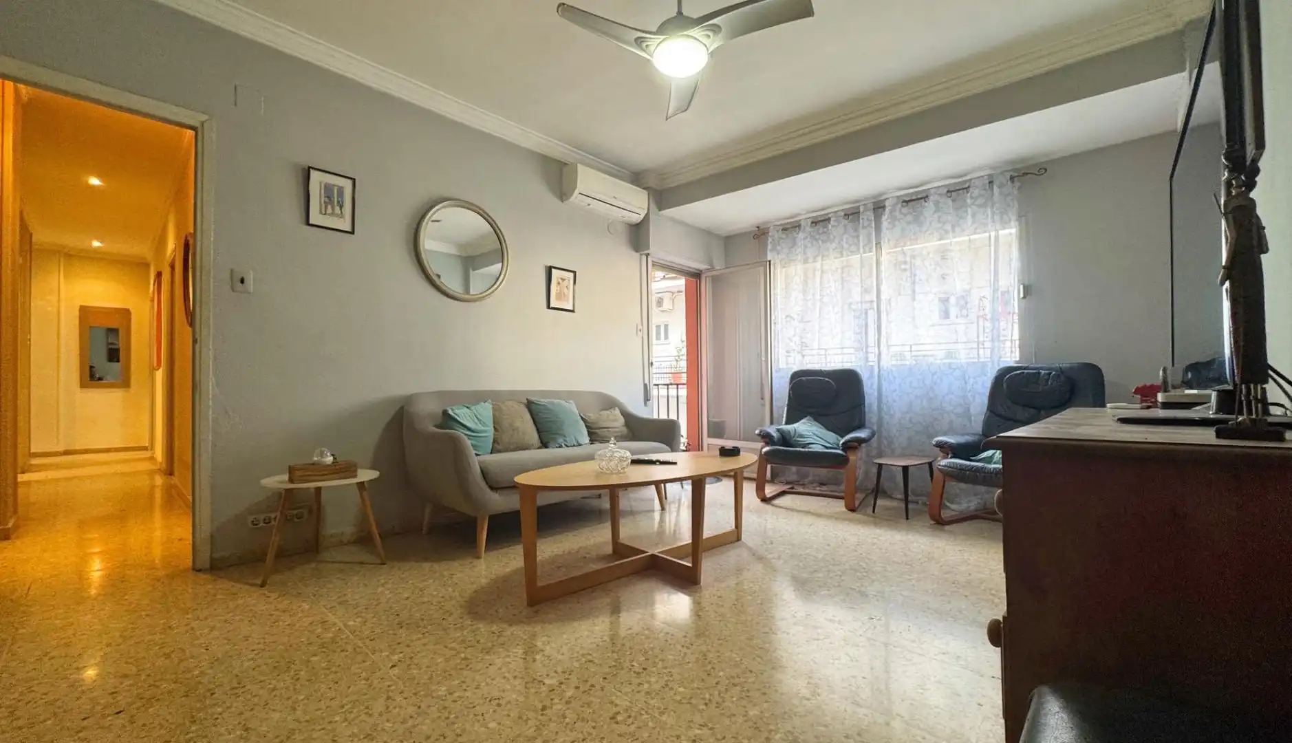 Sala de estar de Apartamento en venta en Ondara con Aire acondicionado, Terraza y Balcón
