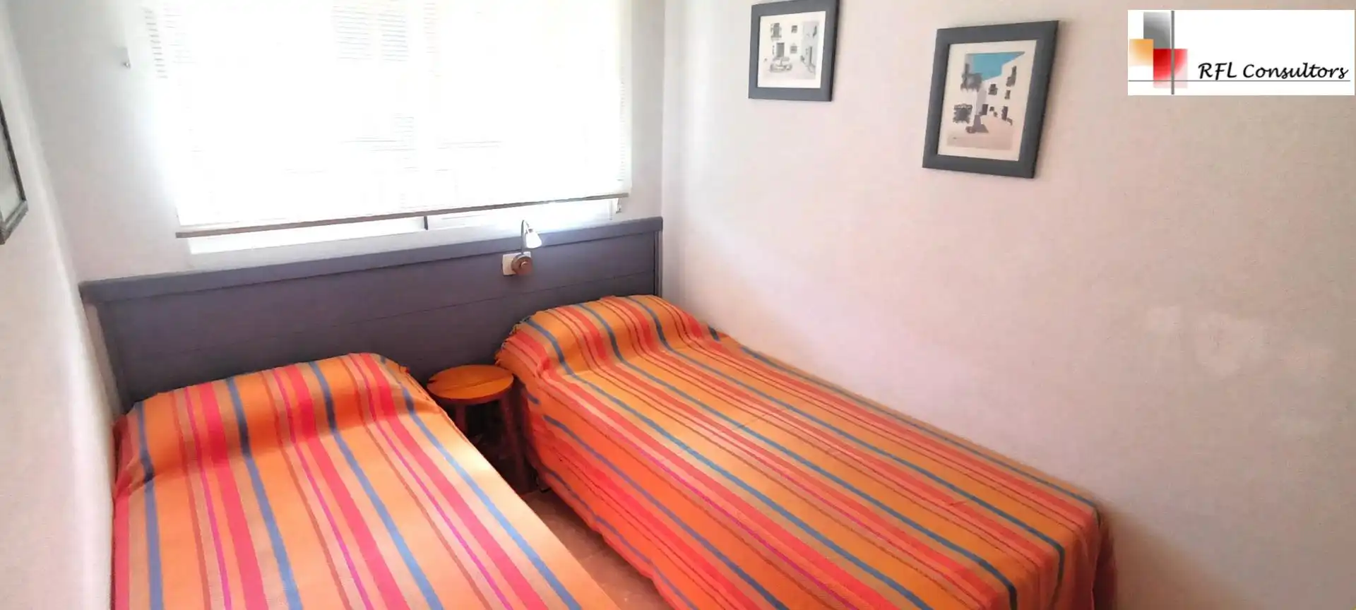 Schlafzimmer von Wohnungen zur Miete in Torreblanca mit Klimaanlage, Privatgarten und Terrasse