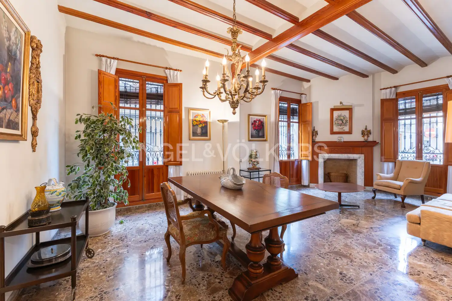 Comedor de Piso de alquiler en Carlet con Calefacción, Terraza y Trastero
