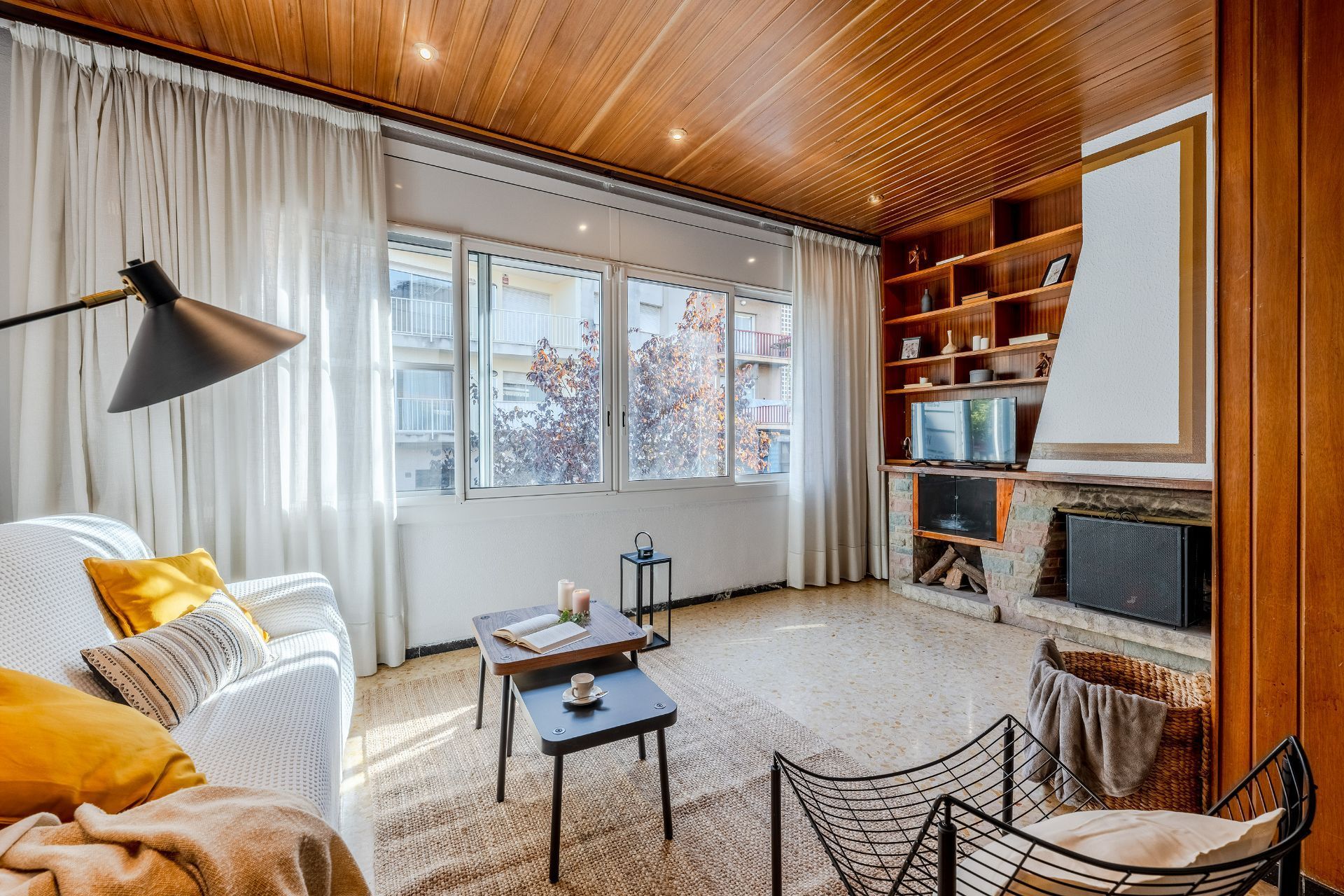 Living room of Single-family semi-detached for sale in Mataró  with Heating, Terrace and Storage room