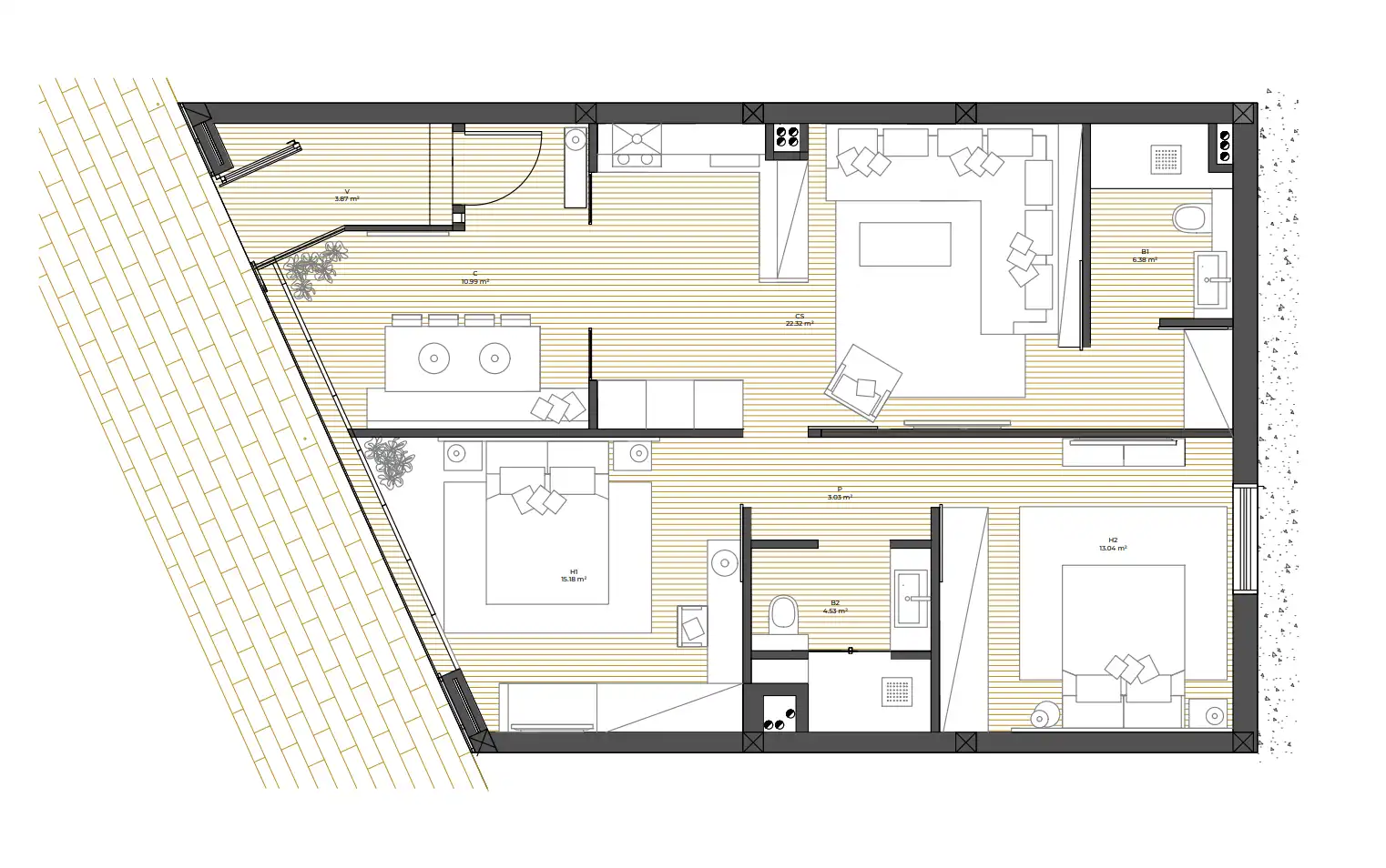 Wohnung zum Verkauf in Barcelona mit Klimaanlage und Heizung