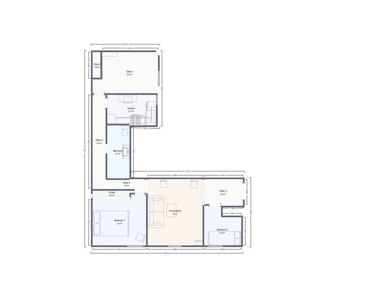 Flat for sale in Pinto  with Air Conditioner and Heating