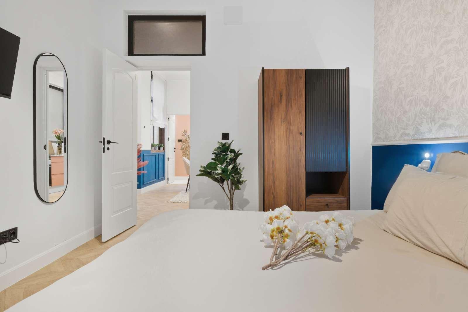 Bedroom of Flat to share in  Madrid Capital  with Air Conditioner, Heating and Terrace