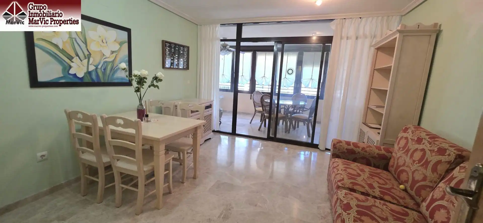 Dining room of Flat for sale in Benidorm  with Terrace and Community pool