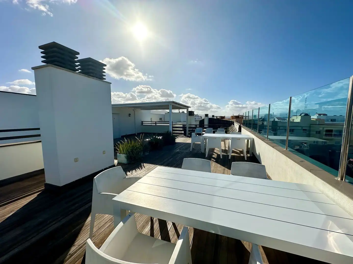 Terrasse von Wohnung zum Verkauf in La Oliva mit Heizung, Abstellraum und Gemeinschaftspool