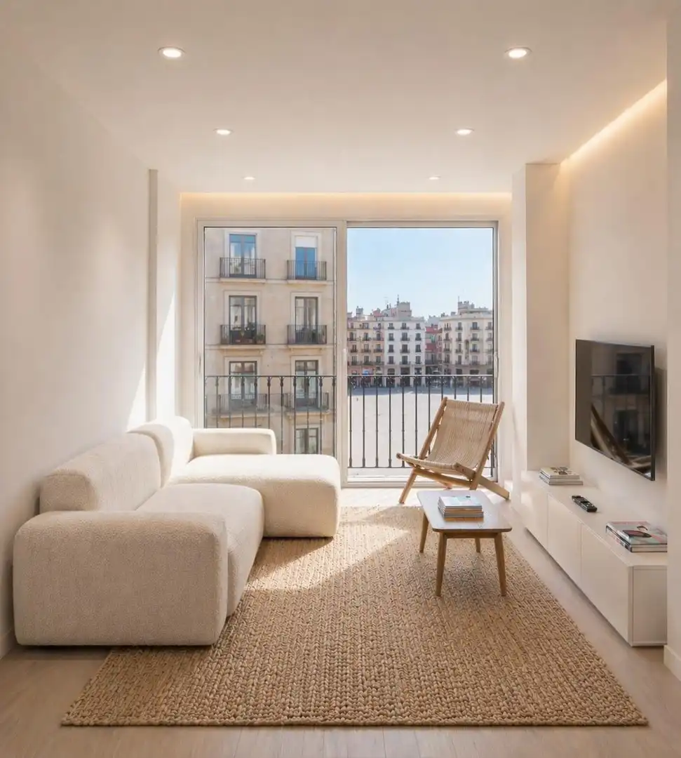 Living room of Flat for sale in  Zaragoza Capital