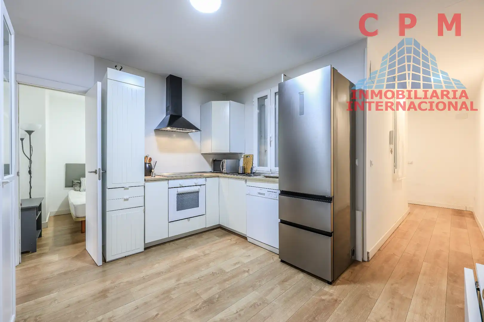 Küche von Wohnung zur Miete in Madrid mit Klimaanlage, Heizung und Parkett