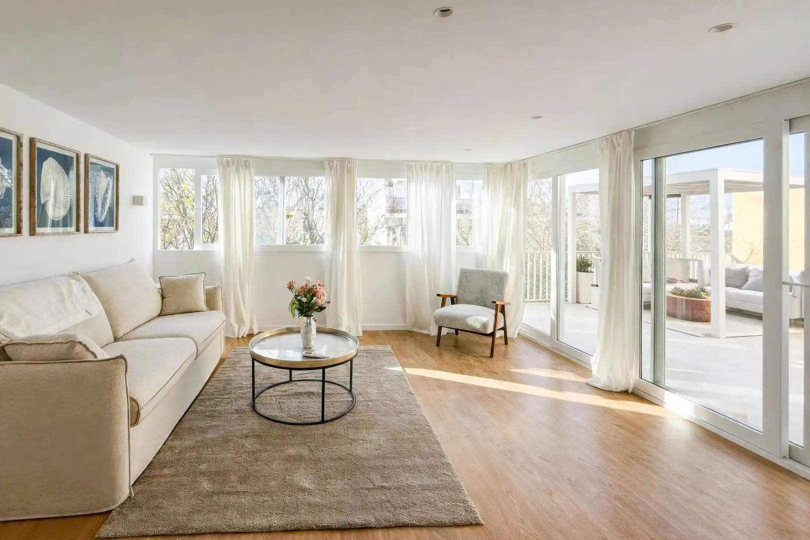 Sala d'estar de Àtic en venda en  Palma de Mallorca amb Aire condicionat, Terrassa i Moblat