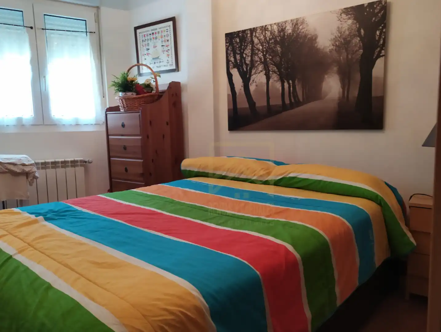 Schlafzimmer von Wohnung zur Miete in Santander mit Heizung und Möbliert