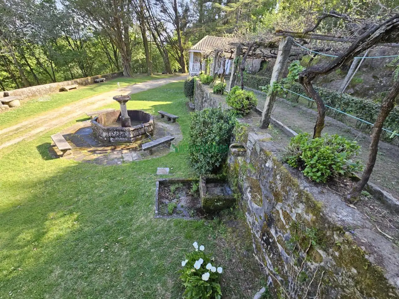 Jardín de Finca rústica en venta en A Cañiza   con Calefacción, Jardín privado y Terraza