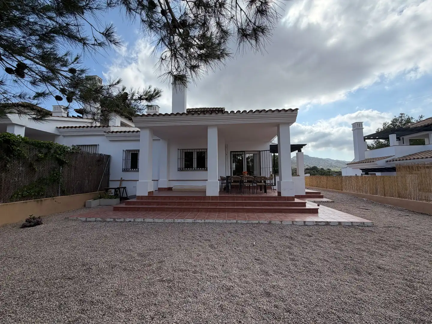 Vista exterior de Casa o chalet en venta en Fuente Álamo de Murcia con Aire acondicionado, Jardín privado y Terraza