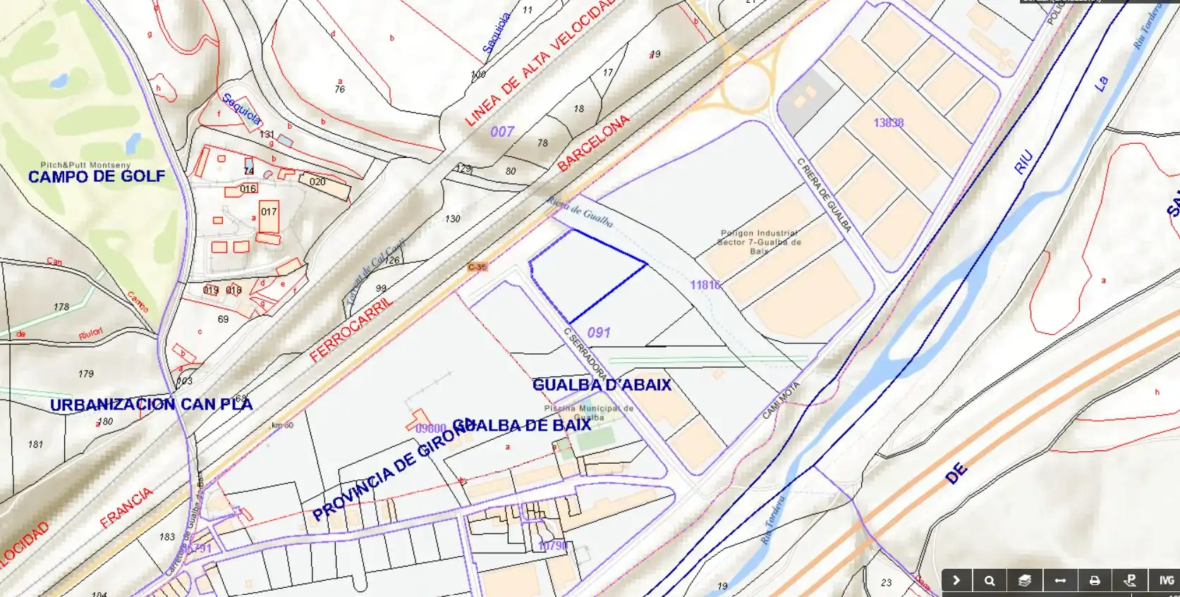 Fabrik Grundstücke zum Verkauf in Gualba