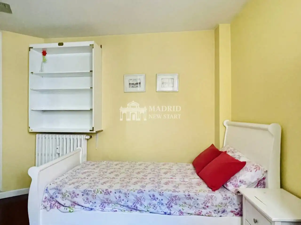 Schlafzimmer von Wohnung zur Miete in Madrid mit Klimaanlage, Heizung und Parkett
