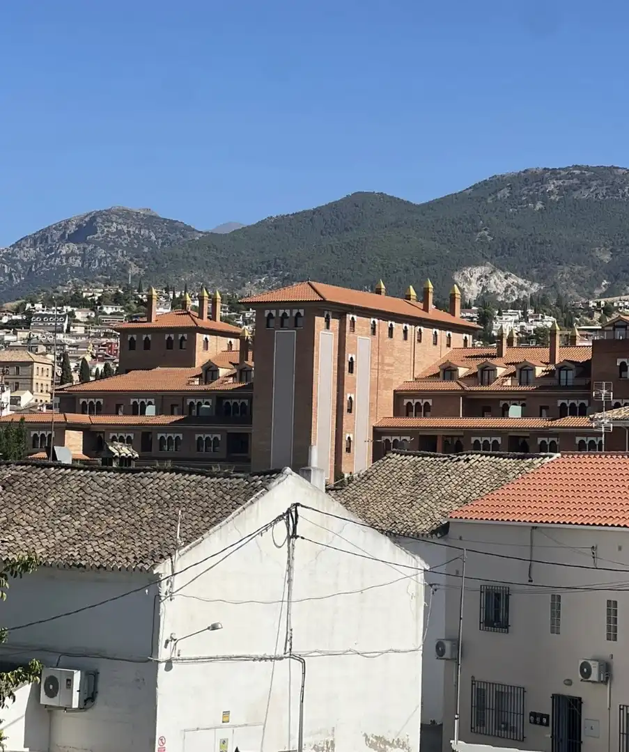 Vista exterior de Casa o xalet en venda en Monachil amb Aire condicionat, Terrassa i Piscina