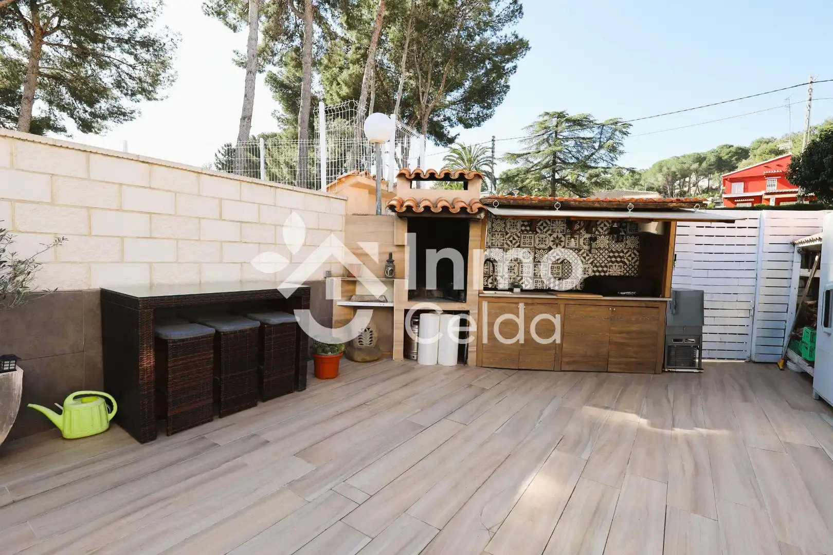 Terraza de Casa adosada en venta en Chiva con Aire acondicionado, Calefacción y Jardín privado