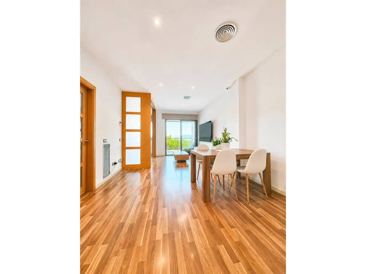 Vista exterior de Piso en venta en Girona con Aire acondicionado, Calefacción y Parquet
