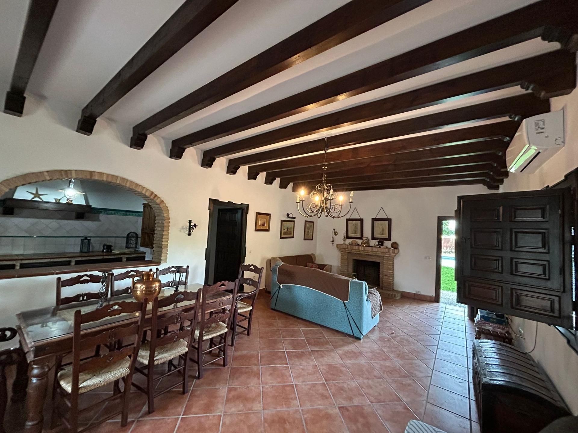 Dining room of House or chalet for sale in Carmona  with Air Conditioner, Terrace and Swimming Pool