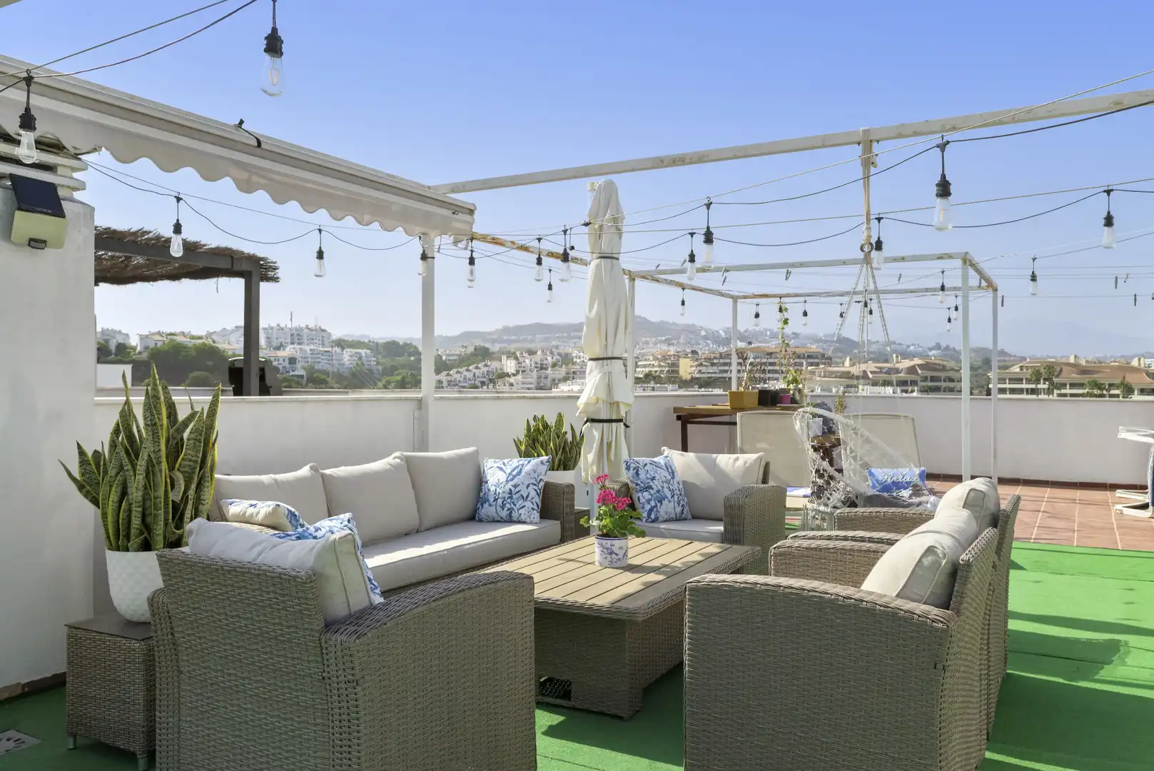 Terraza de Ático en venta en Mijas con Aire acondicionado, Terraza y Piscina