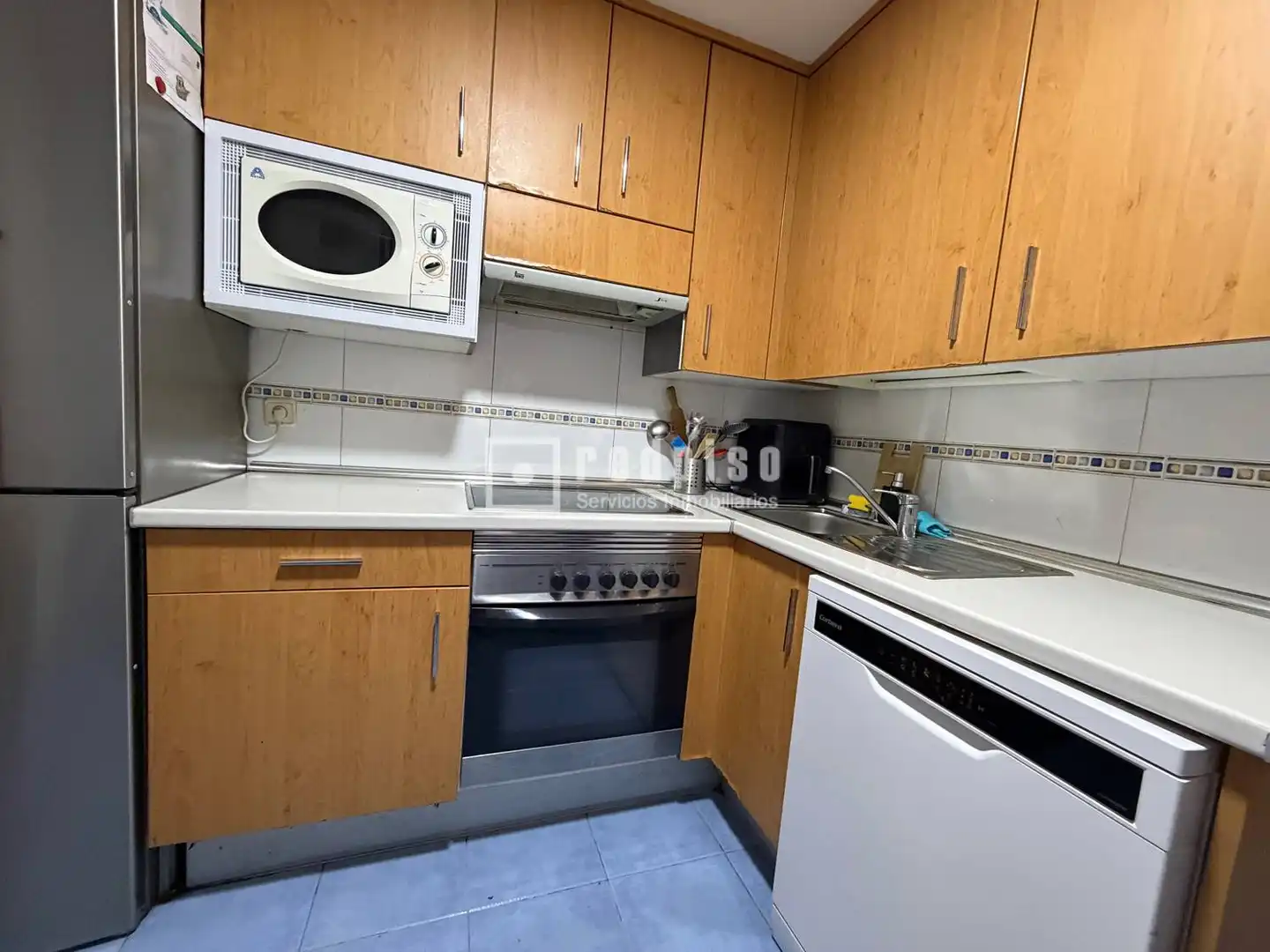 Kitchen of Flat for sale in Madrid  with Air Conditioner, Heating and Private garden